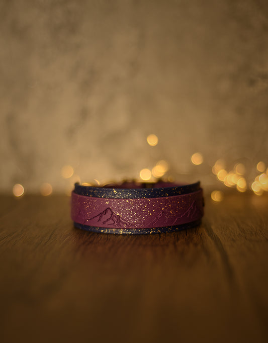 DYO Starlit Mountains - Embossed Hound Collar