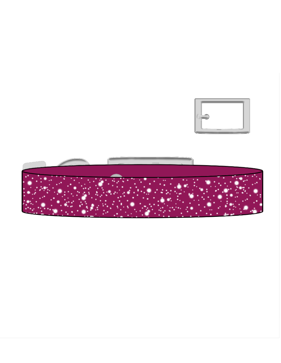 Magenta x Snow White SS Explorer Collar (S)