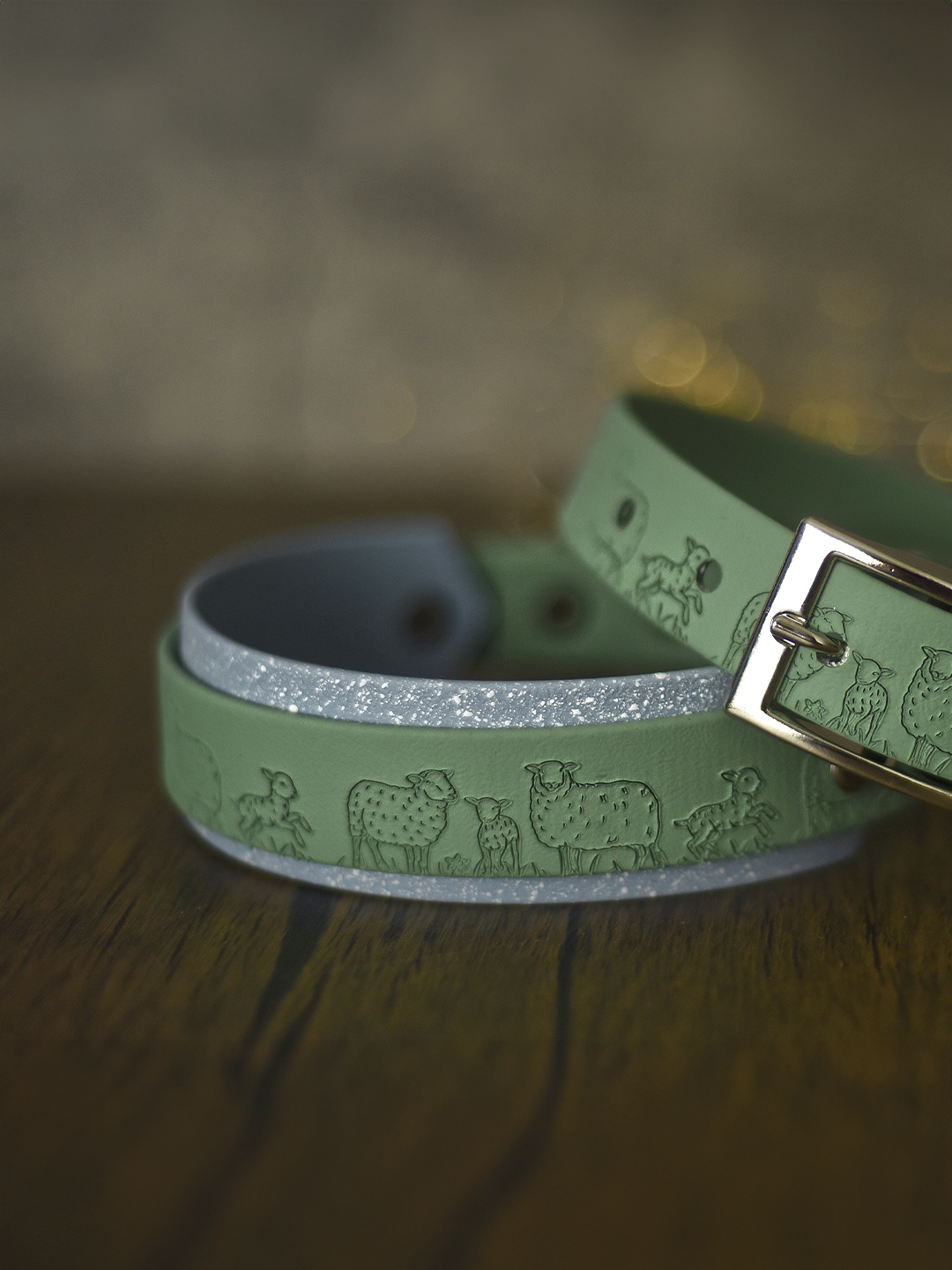 Shepherds Watch (Blue) - Embossed Hound Collar