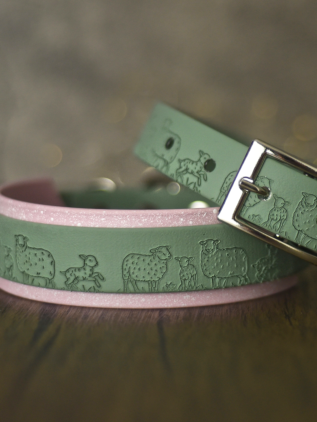 Shepherds Watch (Pink) - Embossed Hound Collar