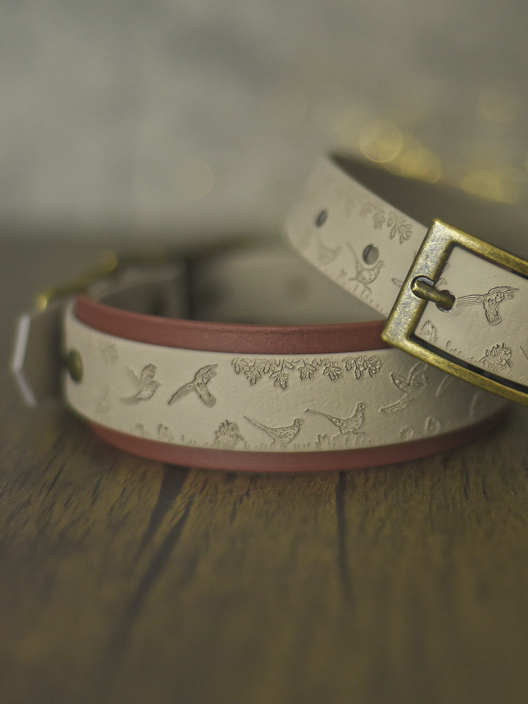 Fields and Feathers - Embossed Hound Collar