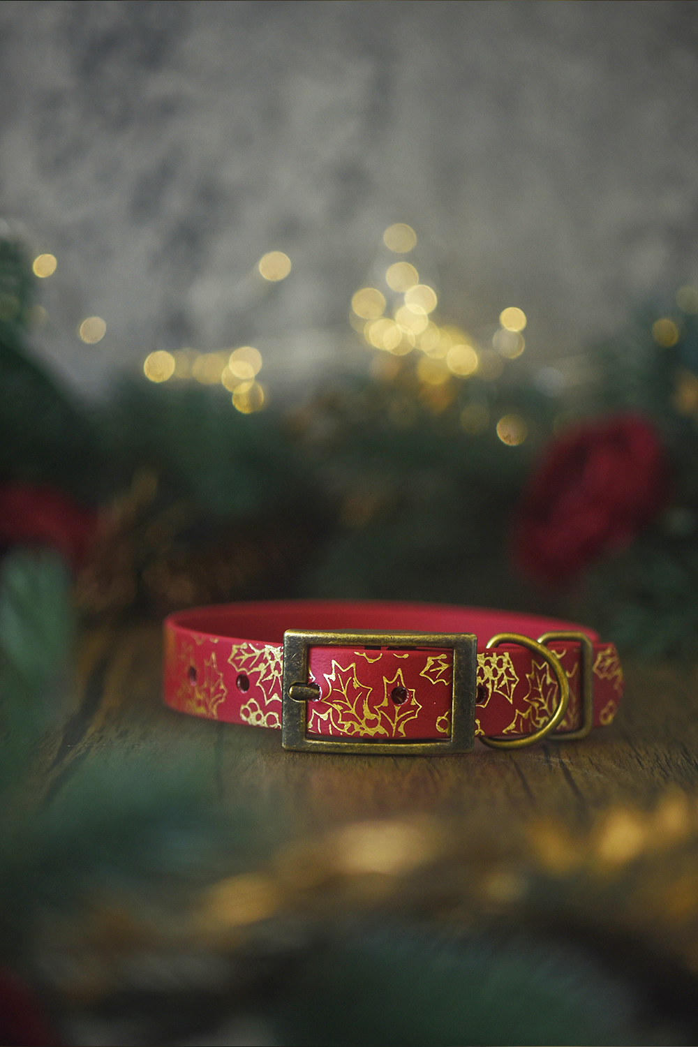 Holly Bush - Foil Embossed Explorer Collar