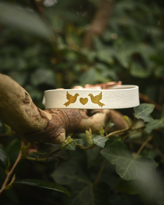 Lovebirds Dog Collar - The Wedding Collection