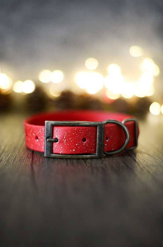 A Christmas Tail - Biothane Dog Collar