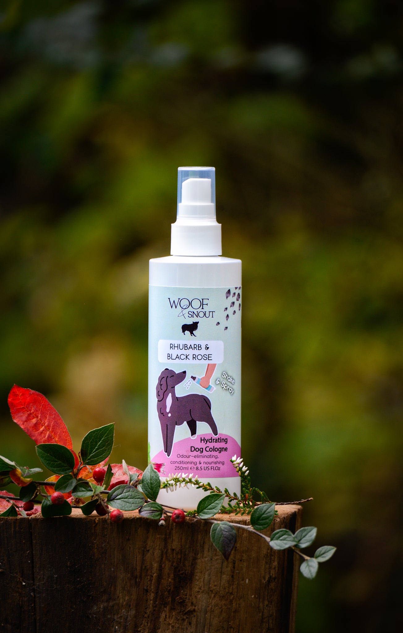 Rhubarb & Black Rose Hydrating Dog Spray