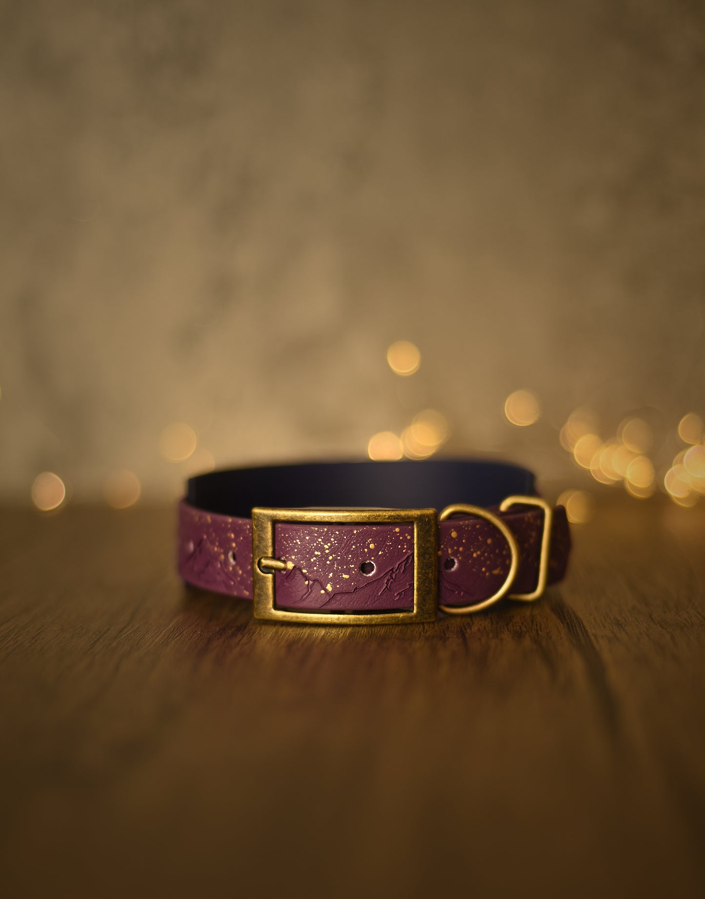 Starlit Mountains - Embossed Hound Collar