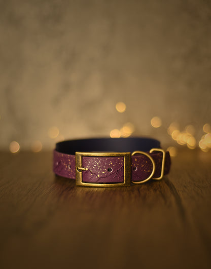 Starlit Mountains - Embossed Hound Collar