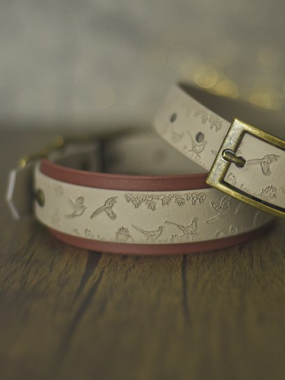 Fields and Feathers - Embossed Hound Collar
