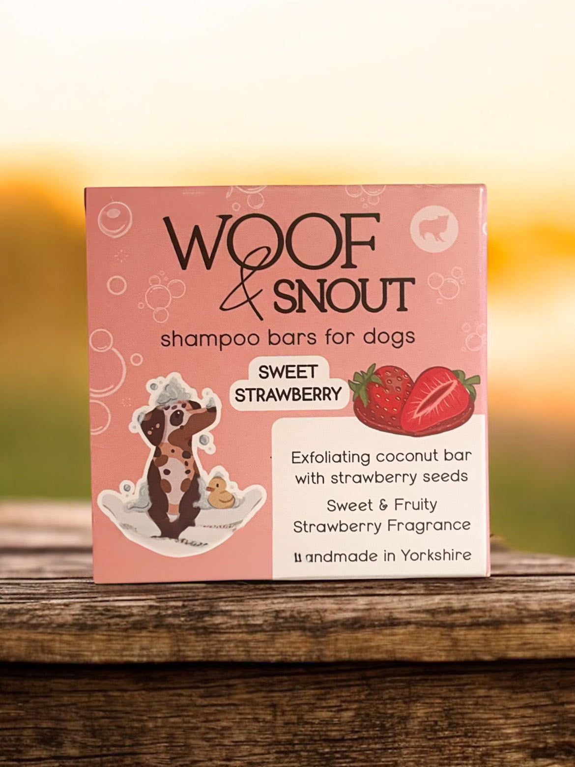 Sweet Strawberry Dog Shampoo Bar