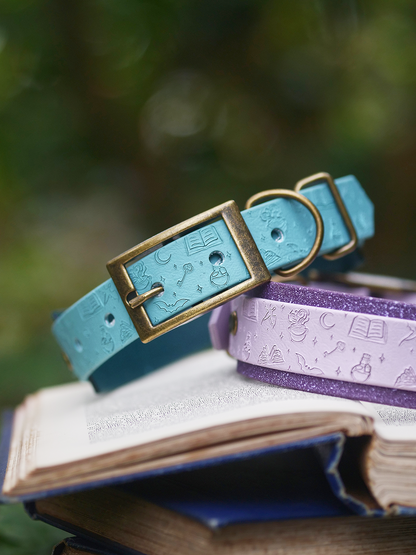 Bookish (Faye) - Embossed Hound Collar