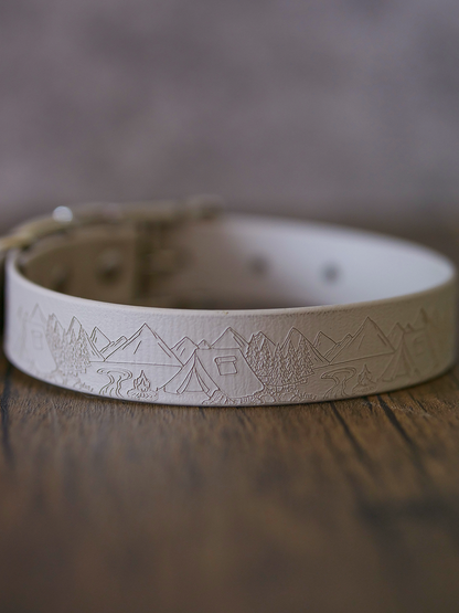 Into the Wilderness (Camping) - Embossed Explorer Collar
