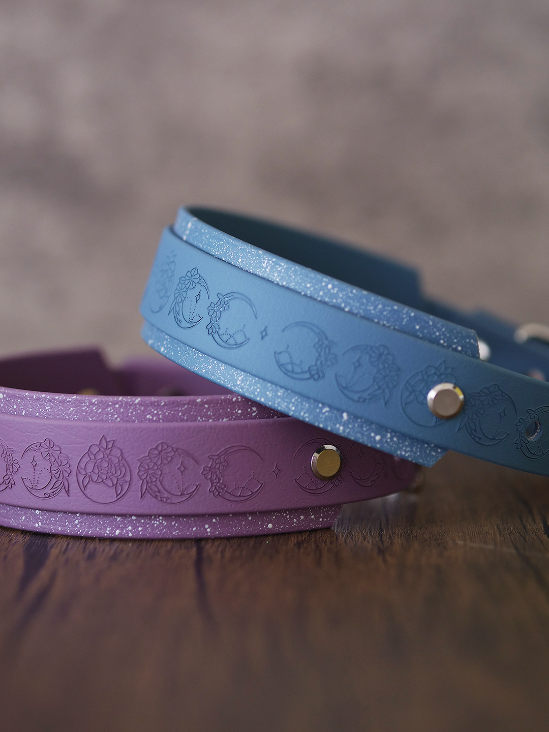 Lunar Moons - Embossed Hound Collar