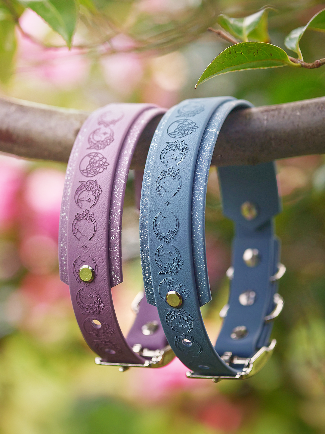 Lunar Moons - Embossed Hound Collar