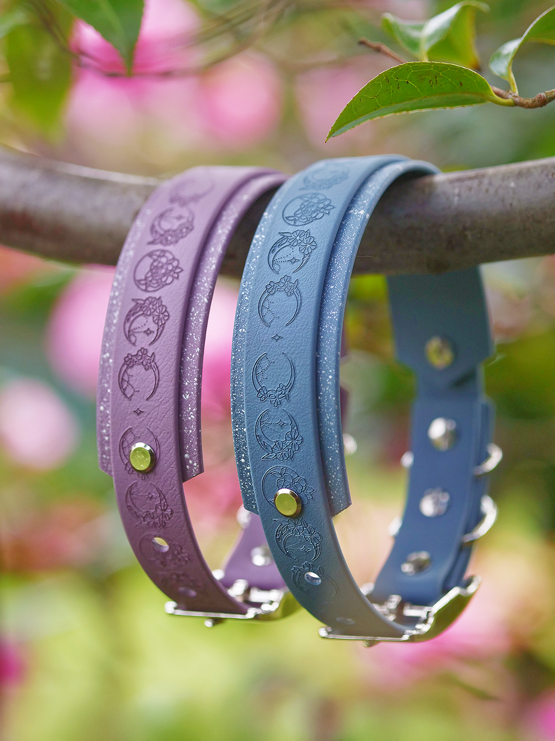 Lunar Moons - Embossed Hound Collar
