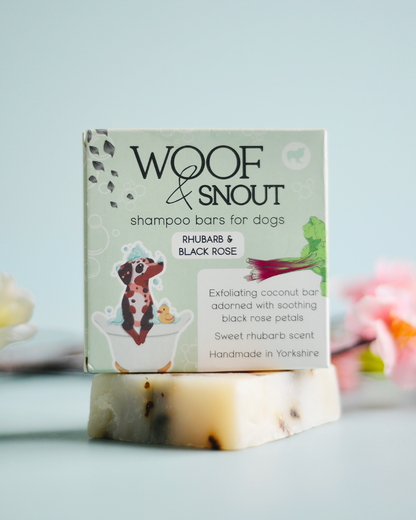 Rhubarb and Black Rose Dog Shampoo Bar