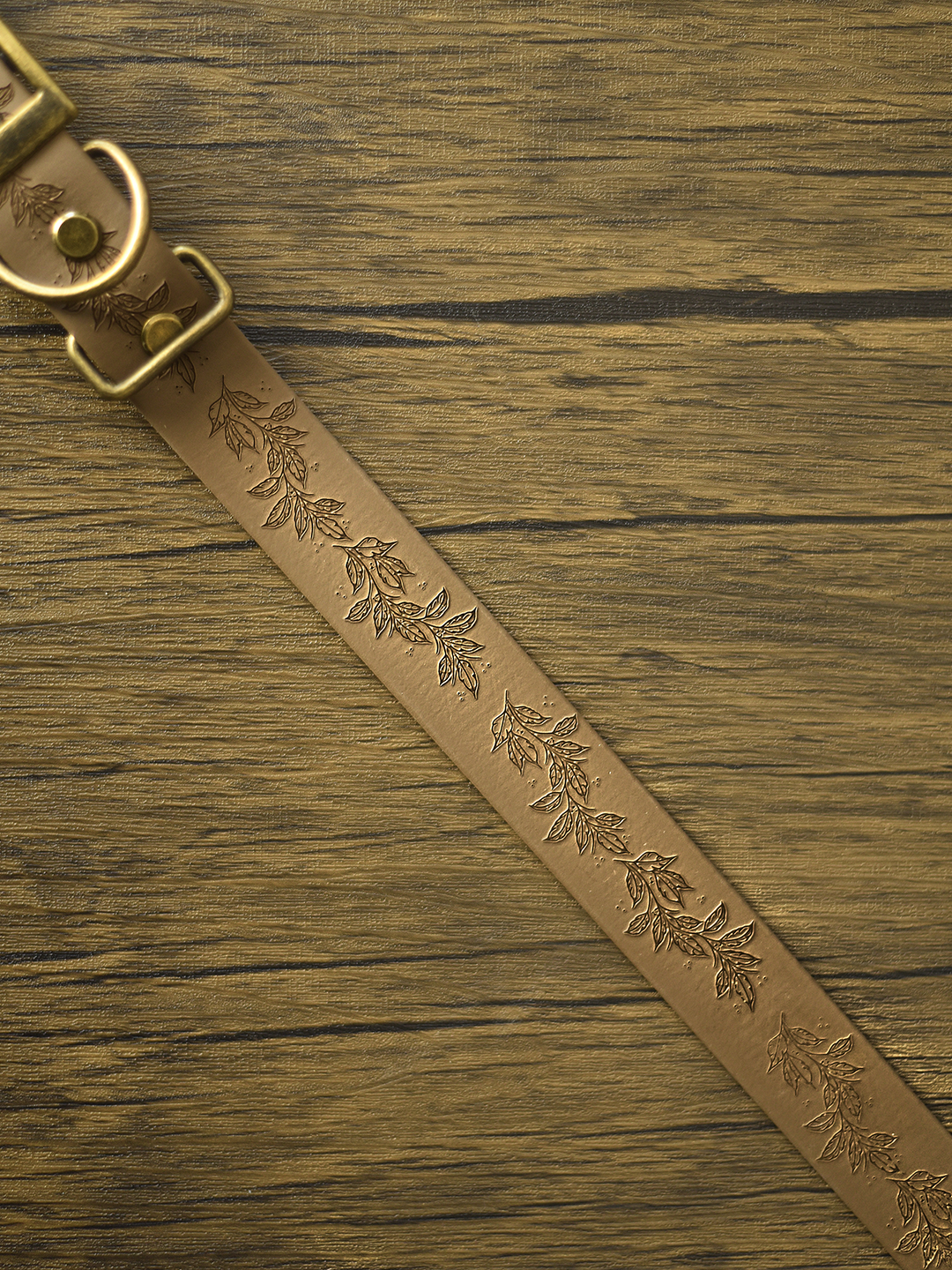 Woodland Charm (Coyote) - Embossed Explorer Collar