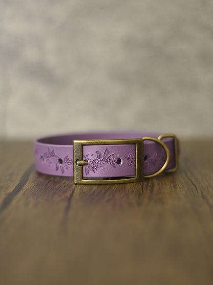 Woodland Charm (Mauve) - Embossed Explorer Collar