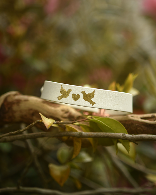 DYO Lovebirds Dog Collar - The Wedding Collection